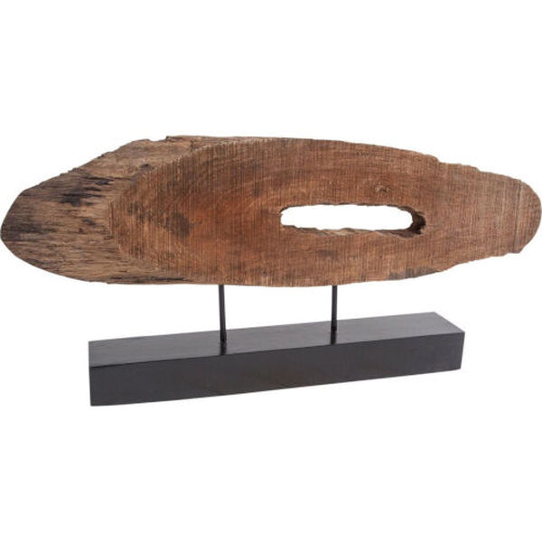 Yeadon I Brown Shaped Oval Wood Object, image 1