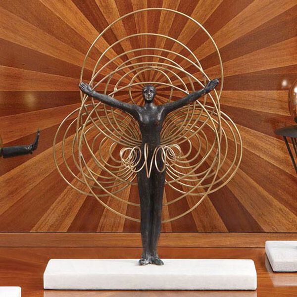 Bauhaus Wire Woman Figurine, image 1