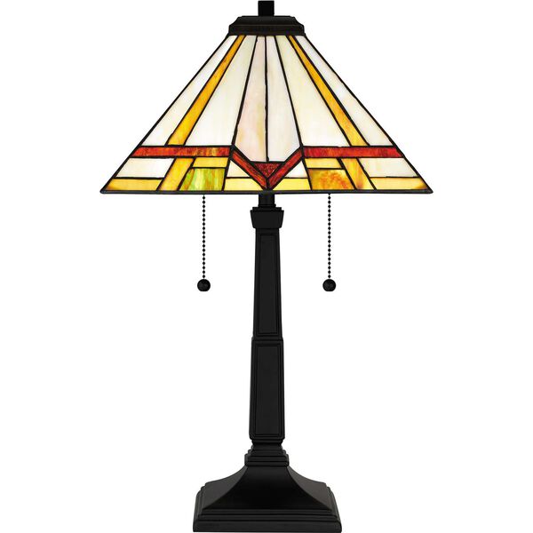 Frederick Matte Black Two-Light Table Lamp, image 5