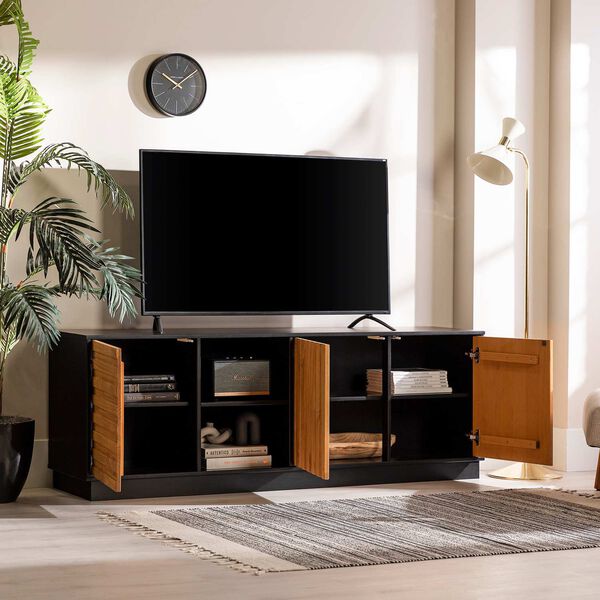 Caramel and Black TV Stand, image 9