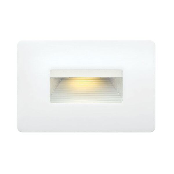 Luna Satin White Line Voltage 4.5-Inch LED Landscape Deck Light, image 1