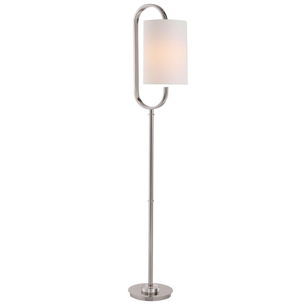Loring Polished Nickel 64-Inch One-Light Floor Lamp, image 1
