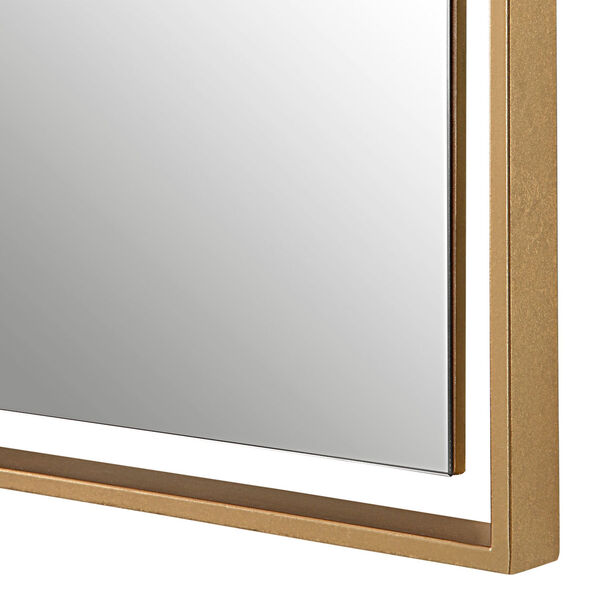Egon Warm Gold and Aged Bronze Wall Mirror, image 5