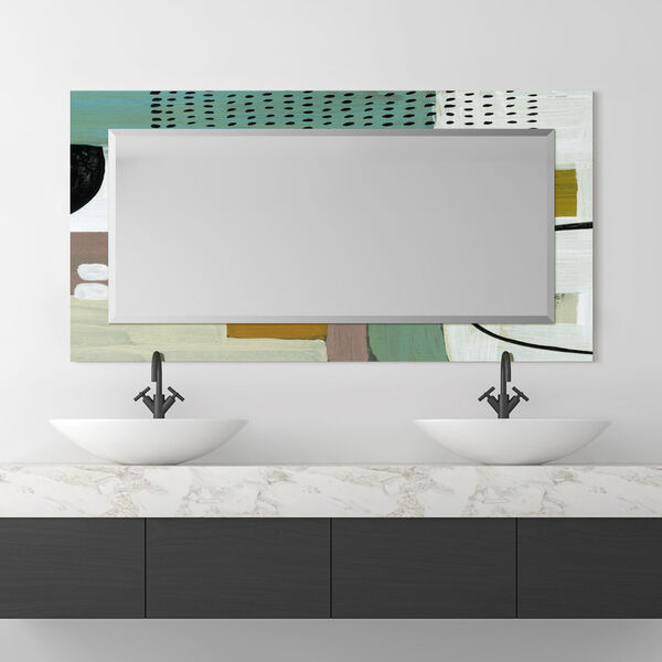 Introductions Multicolor 54 x 28-Inch Rectangular Beveled Wall Mirror, image 1