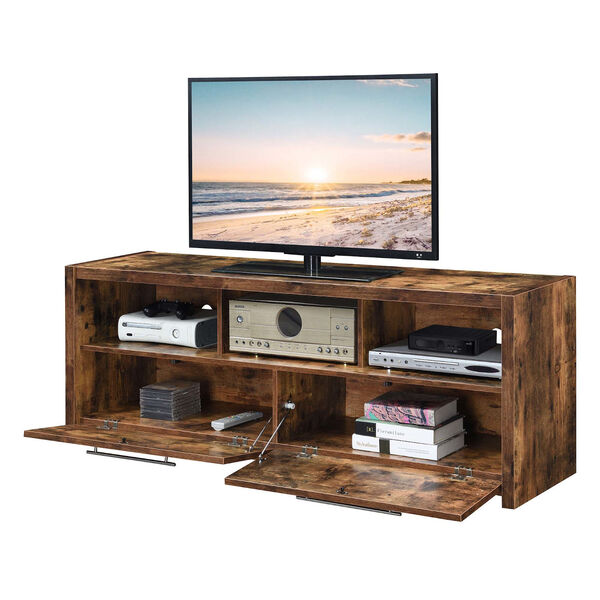 Newport Marbella Barnwood TV Stand with Two Drawer and Shelf, image 2