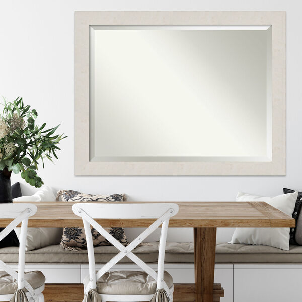 Rustic Plank Ivory Wall Mirror, image 5