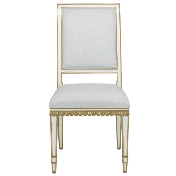 Ines Mist and Antique Gold Side Chair, image 2