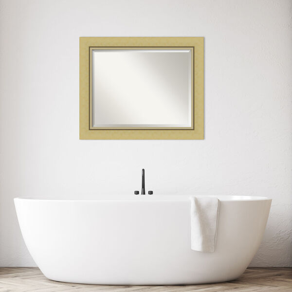 Landon Gold 34W X 28H-Inch Bathroom Vanity Wall Mirror, image 3