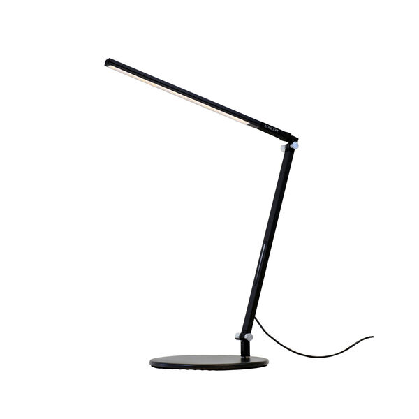 Z-Bar Solo Mini Metallic Black LED Desk Lamp with Warm Light , image 2