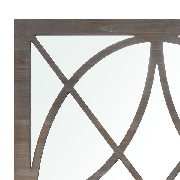 Louisville Gray Stained Fir Wall Mirror, image 2