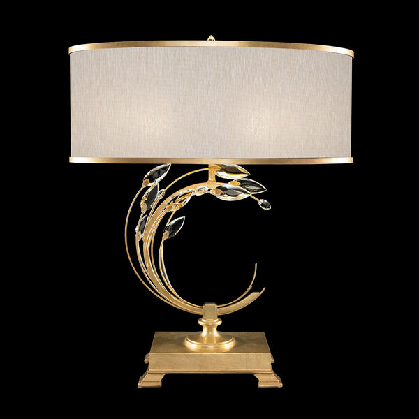 Crystal Laurel Gold and Champagne One-Light Table Lamp, image 1