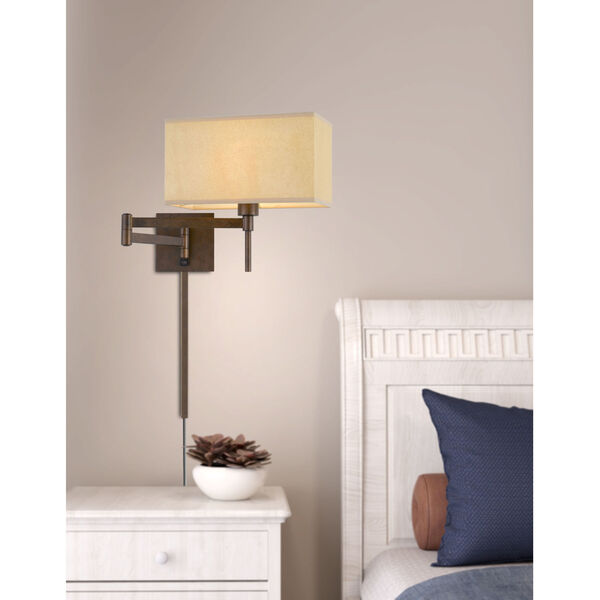 Robson Rust One-Light Swing Arm Wall lamp, image 2