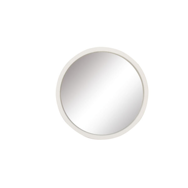 White Wood Wall Mirror, 32-Inch x 32-Inch, image 2