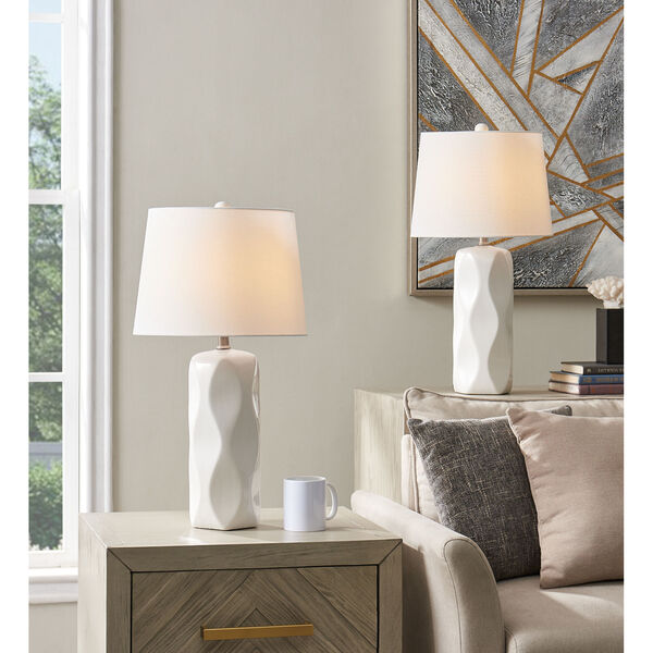 Odelia White Two-Light Table Lamp, Set of Two, image 2