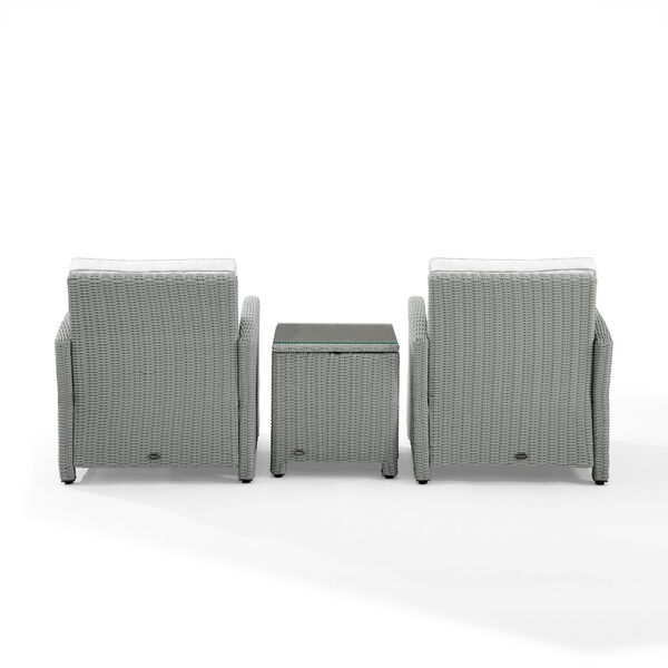 Bradenton Three-Piece Outdoor Wicker Armchair Set, image 4