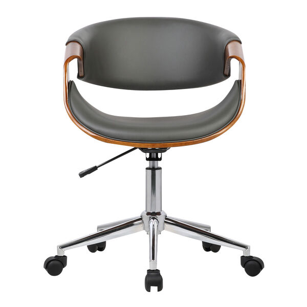 Geneva Chrome Gray Office Chair, image 2