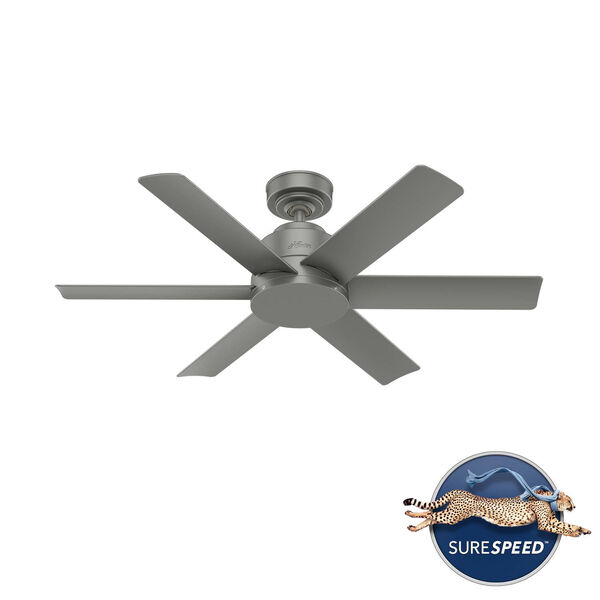 Kennicott Matte Silver 44-Inch Outdoor Ceiling Fan, image 4
