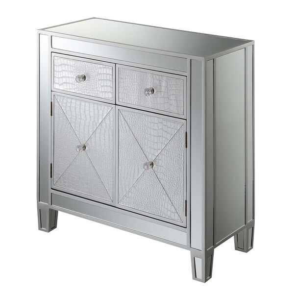 Gold Coast Mirrored Cabinet with Two Drawer, image 3