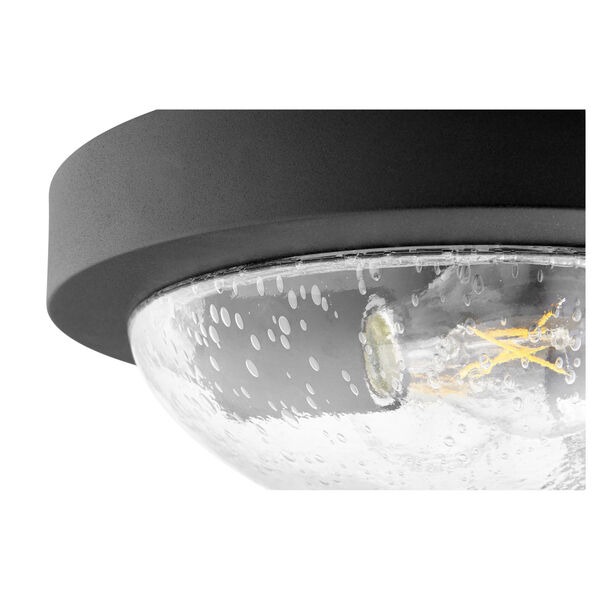 Noir and Clear Seeded Two-Light 11-Inch Flush Mount, image 2