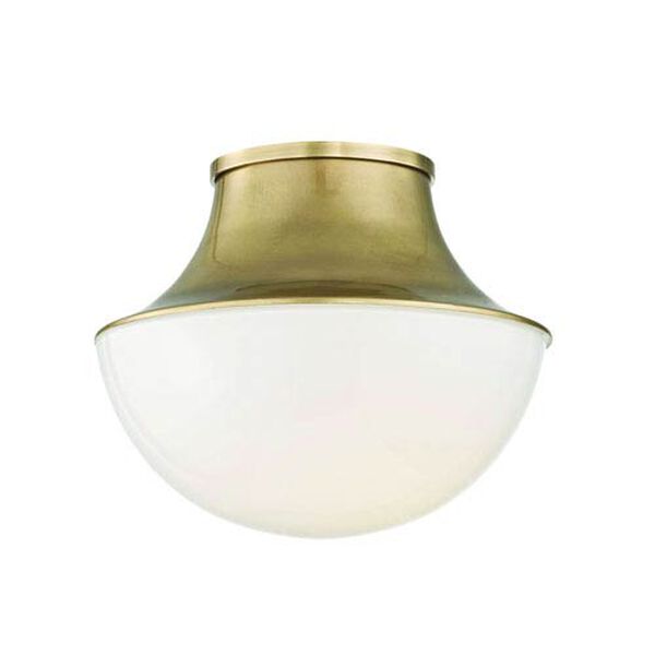 Viviane Aged Brass 11-Inch LED Flush Mount, image 1