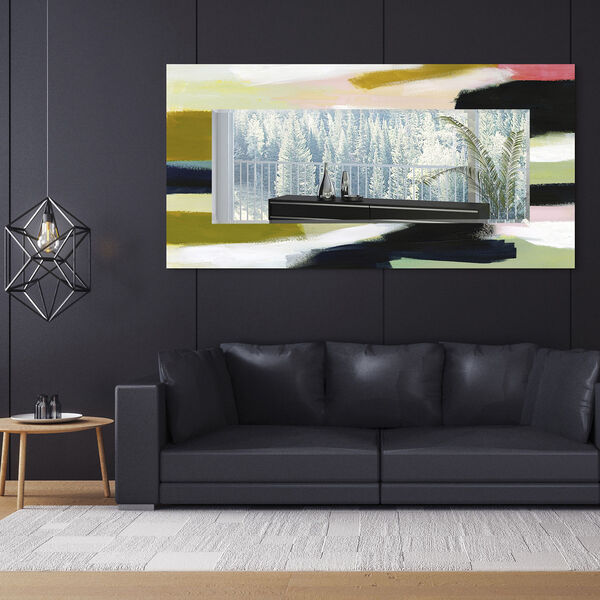 Sunder Multicolor 72 x 36-Inch Rectangular Beveled Floor Mirror, image 1