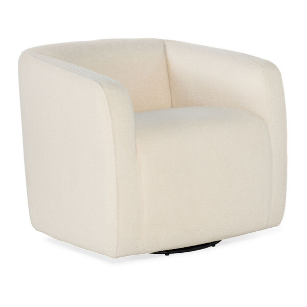 Bennet White Swivel Club Chair, image 1