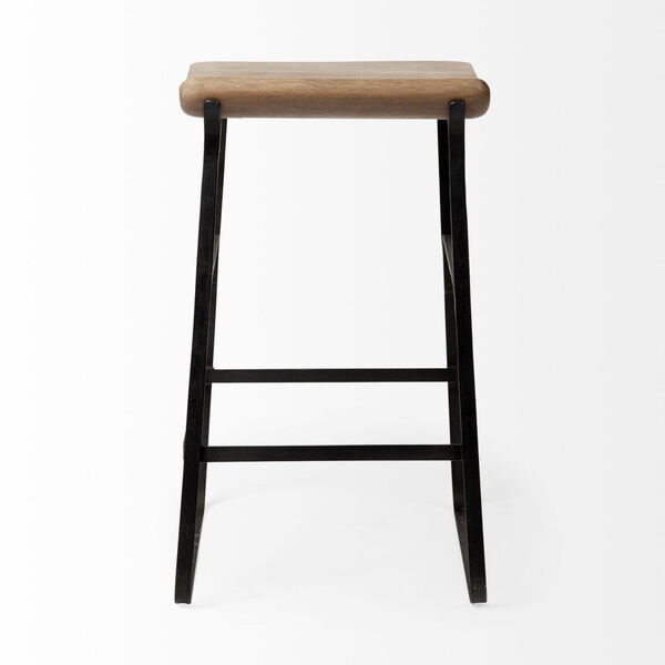 Conan Brown and Black Counter Height Stool, image 4