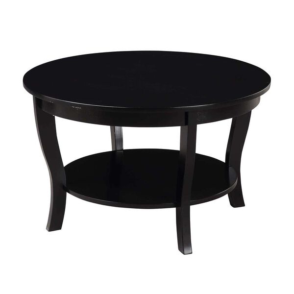 American Heritage Round Coffee Table in Black, image 1