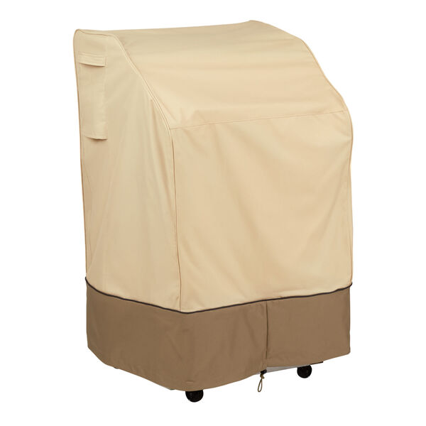 Ash Beige and Brown BBQ Grill Cover, image 1