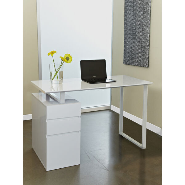 Tribeca Writing Desk with Drawers, image 2