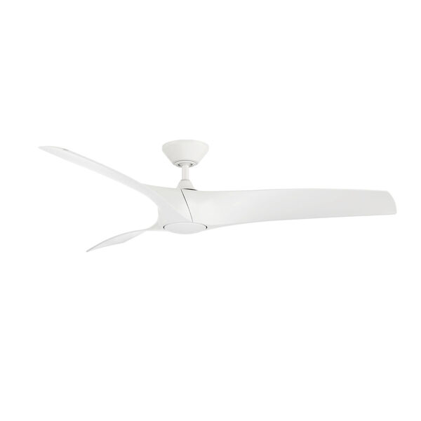 Zephyr Matte White 52-Inch ADA LED Ceiling Fan, image 4