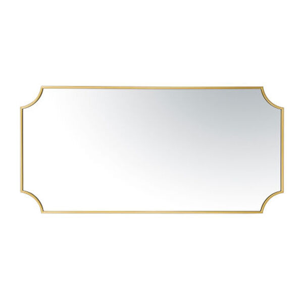 Carlton Gold 24 x 50 Inch Wall Mirror, image 2