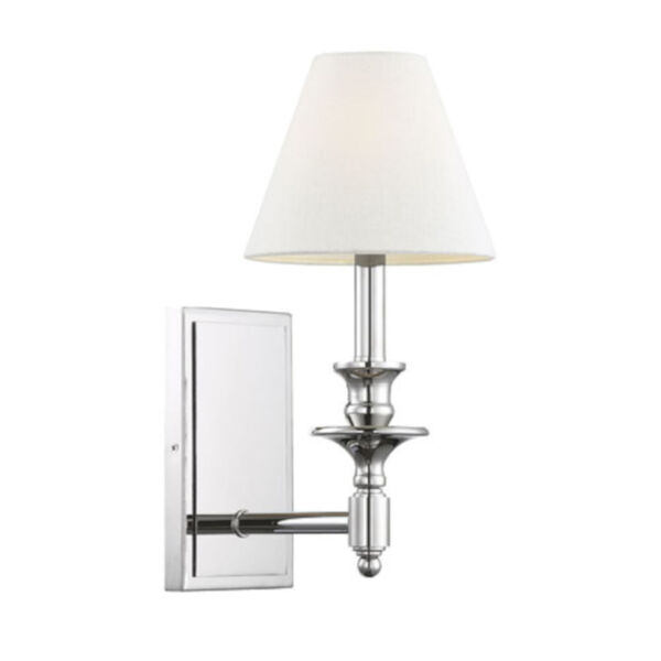 Preston Polished Nickel Seven-Inch One-Light Wall Sconce, image 3