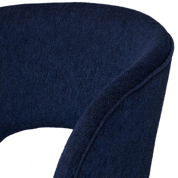 Alotti True Blue and Matte Black Dining Chair, image 4