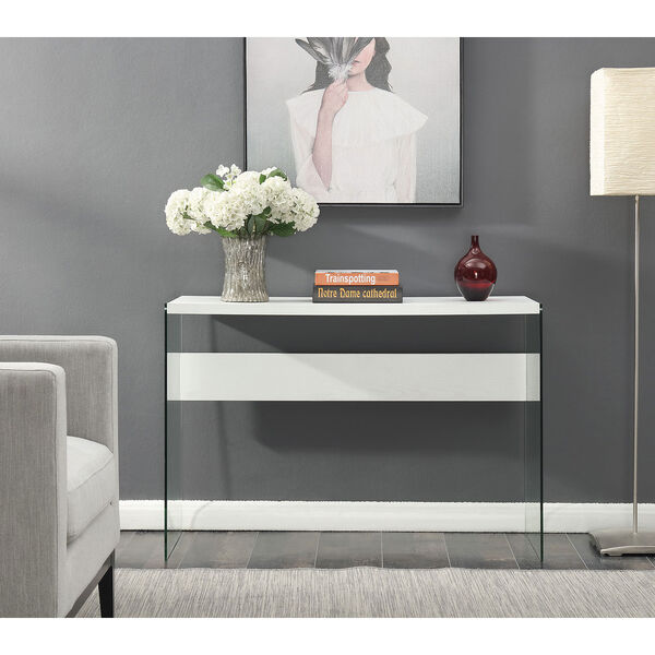SoHo Console Table in White, image 2