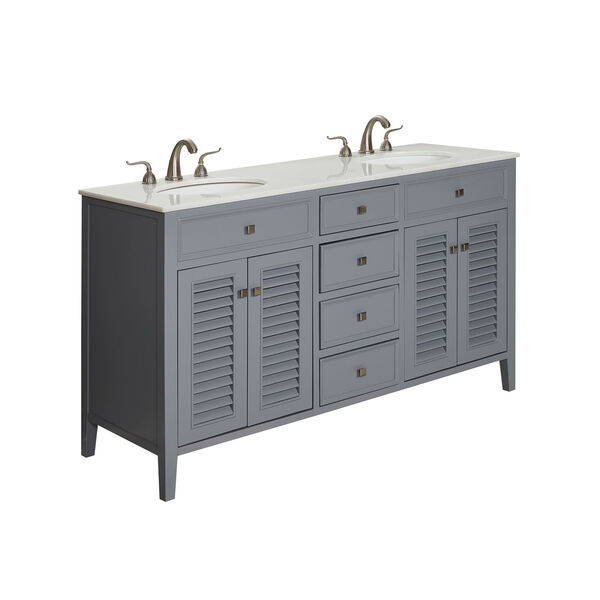 Cape Cod Gray 21-Inch Vanity Sink Set, image 2