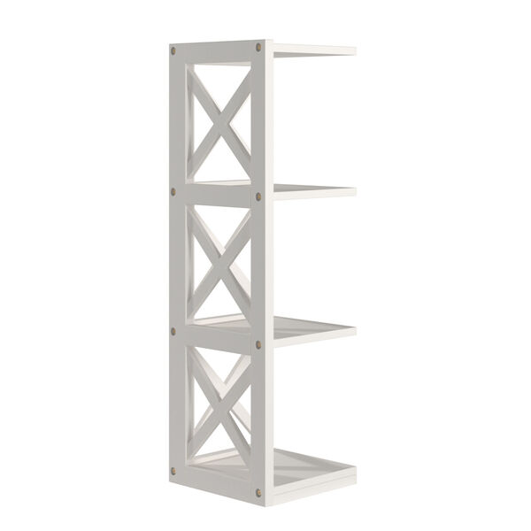 Tanya White X-Frame Three-Shelve Bookcase, image 3