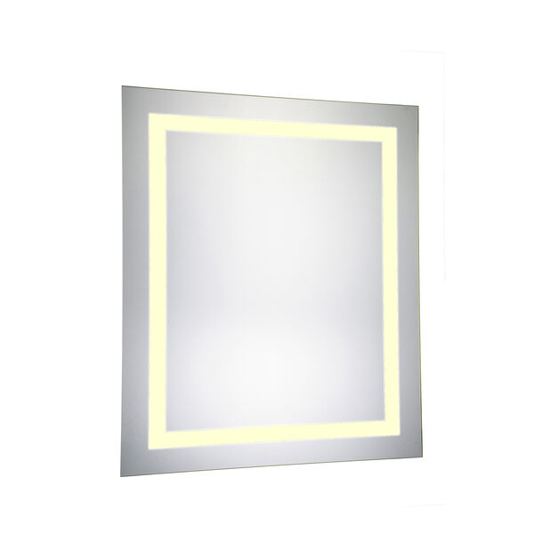 Nova Glossy Frosted White 30-Inch LED Mirror 3000K, image 1