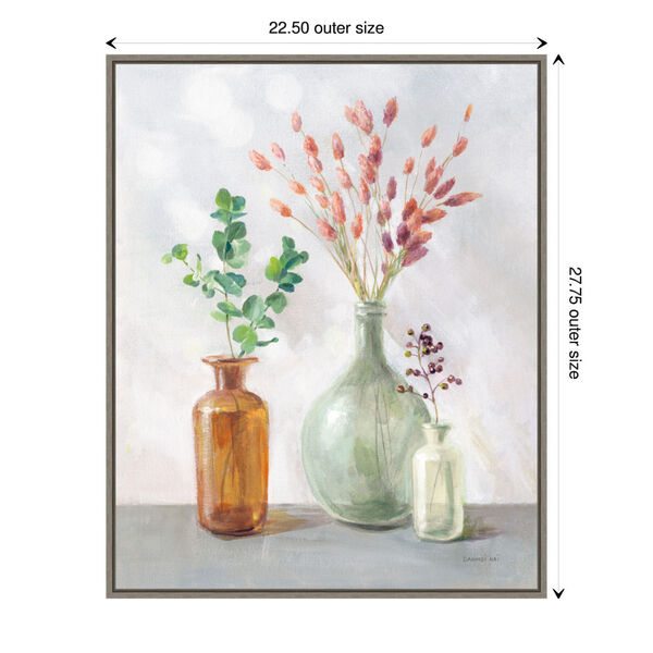 Danhui Nai Gray Natural Riches II Clear Vase 23 x 28 Inch Wall Art, image 3