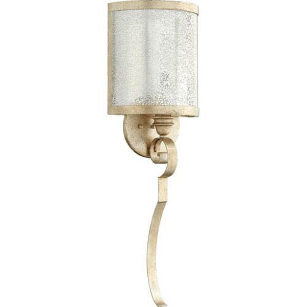 Bloomfield Aged Silver Leaf One-Light Wall Sconce, image 1