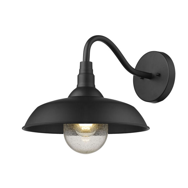 Burry Matte Black 14-Inch One-Light Outdoor Wall Sconce, image 2