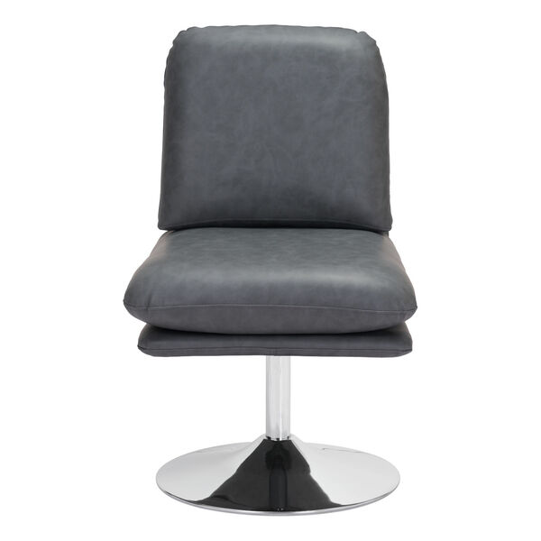 Rory Gray and Silver Accent Chair, image 4