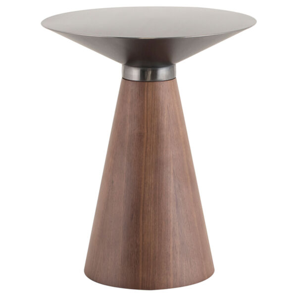 Iris Graphite and Walnut Side Table, image 1
