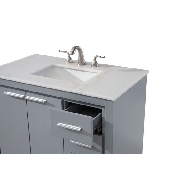 Filipo Gray 36-Inch Vanity Sink Set, image 5