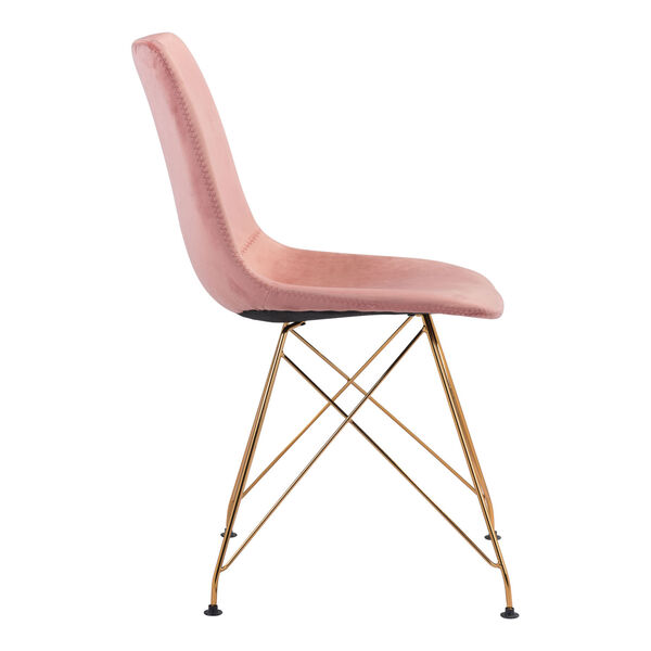 Parker Pink and Gold Dining Chair, Set of Two, image 3