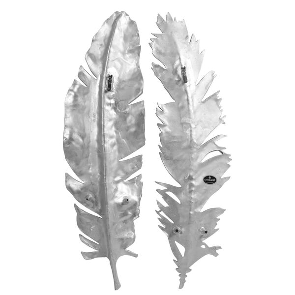 Sparrow Silver 14-Inch Feather Wall Decor, image 5