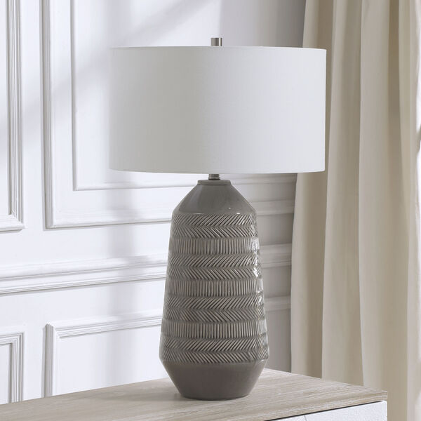 Rewind Gray One-Light Table Lamp, image 3