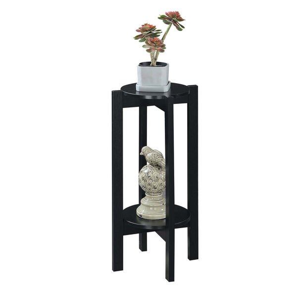 Newport Black 31-Inch Plant Stand, image 3