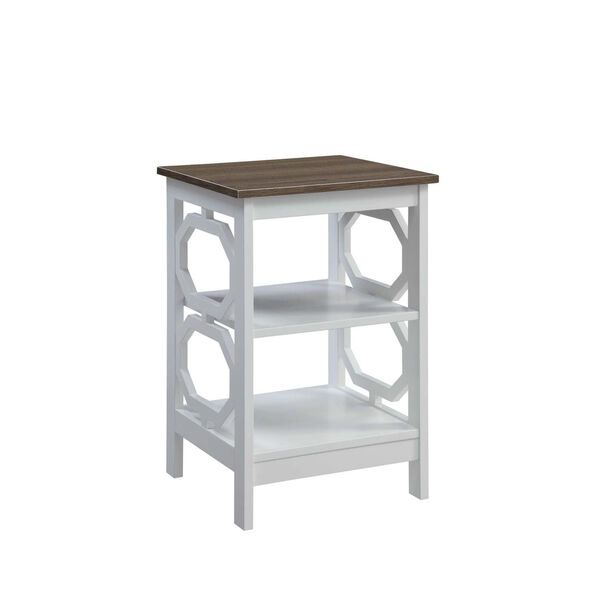 Omega End Table with Shelves, image 4