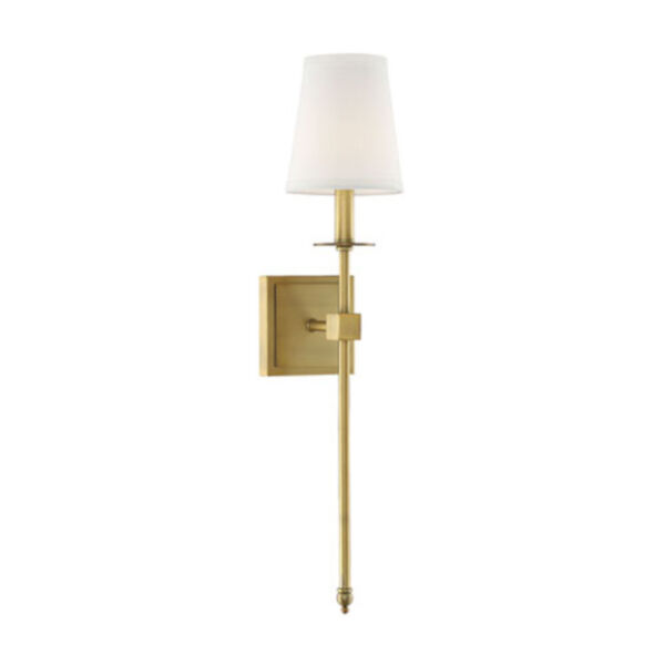 Linden Polished Brass Five-Inch One-Light Wall Sconce, image 1